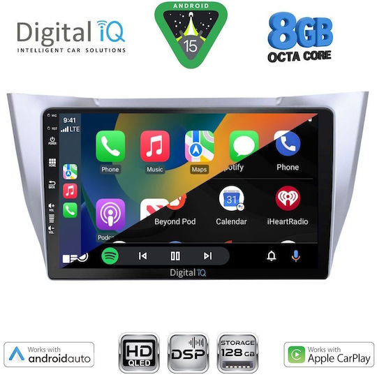 Digital IQ Ηχοσύστημα Αυτοκινήτου για Lexus RX300 2003-2008 (Bluetooth/USB/WiFi/GPS/Apple-Carplay/Android-Auto) με Οθόνη Αφής 10"