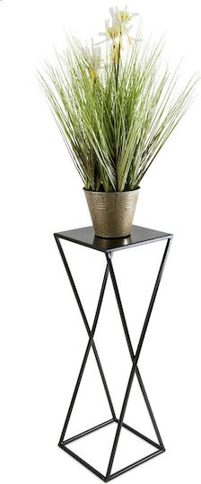 HowHomely Suport Pentru Plante Negru 24x24x70cm