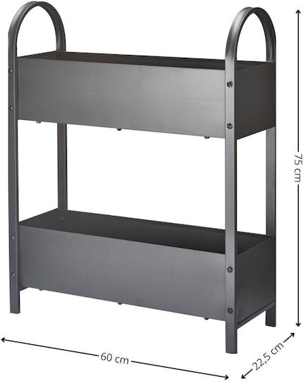 HowHomely Metal Gray Plant Stand