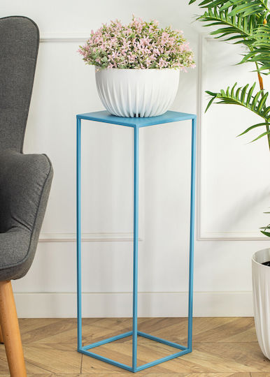 HowHomely Metal Blue Plant Stand 24x24x70cm