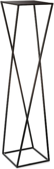HowHomely Suport Pentru Plante Negru 24x24x100cm