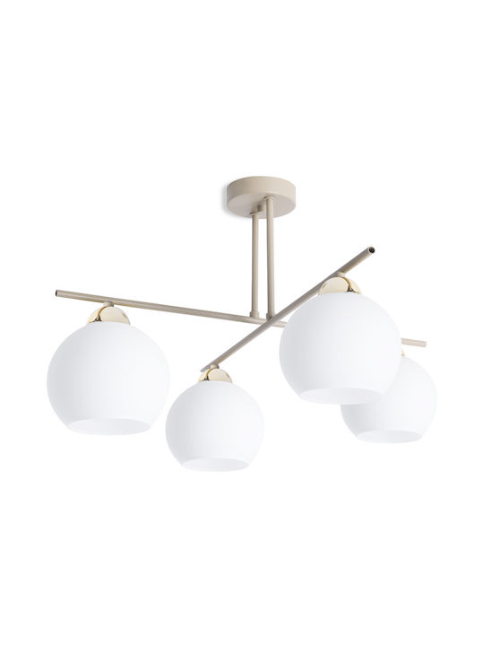Light Home Gold Deckenleuchte mit E27 Lampenbirnensockel