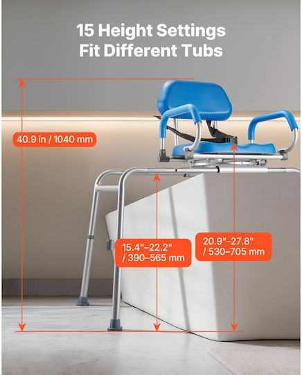 Vevor Toilet Chair with Backrest YDSYGZYTLSLKQ2ETA001V0