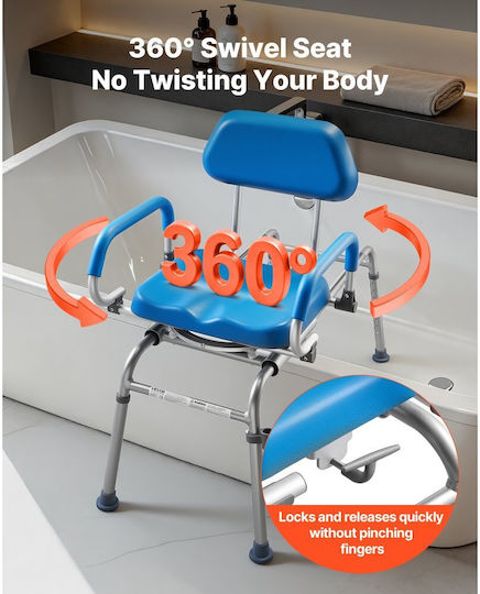 Vevor Toilet Chair with Backrest YDSYGZYTLSLKQ2ETA001V0