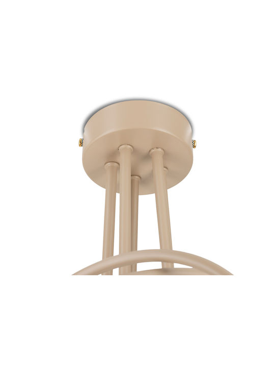 HowHomely Beige Pendant Ceiling Light for 5 E27 Bulbs