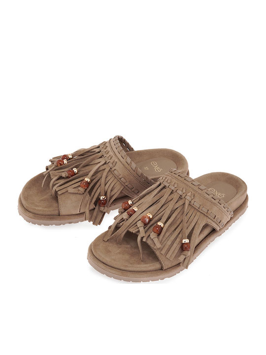 Women's Beige Flat Sandals