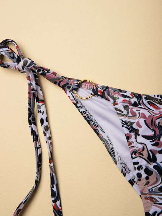Set Bikini Triunghi Inelat Imprimeu Mărimea S Multicolor
