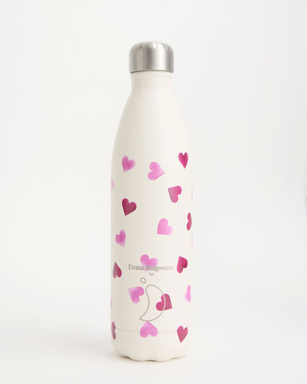 Chilly's Original Series Eleanor Bowmer Μπουκάλι Θερμός Ανοξείδωτο BPA Free 750ml Hearts