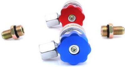 Set of 90° Quick Link Adapter Fittings for R134a Air Conditioning