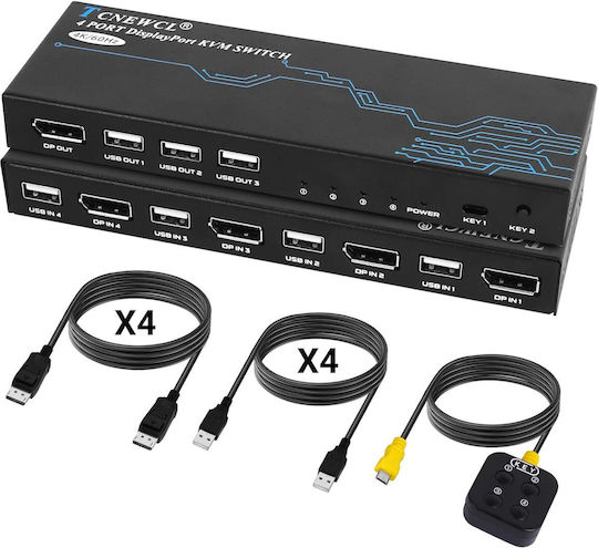 B0CNYTXRXG KVM & Datenumschalter mit DisplayPort / USB / USB 2.0