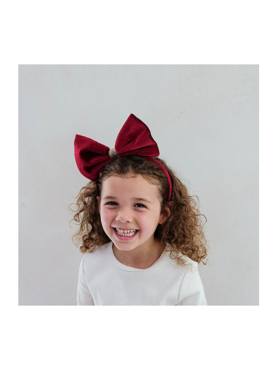 Mimi & Lula Παιδική Στέκα Μαλλιών Christmas Giant Velvet Bow Alice