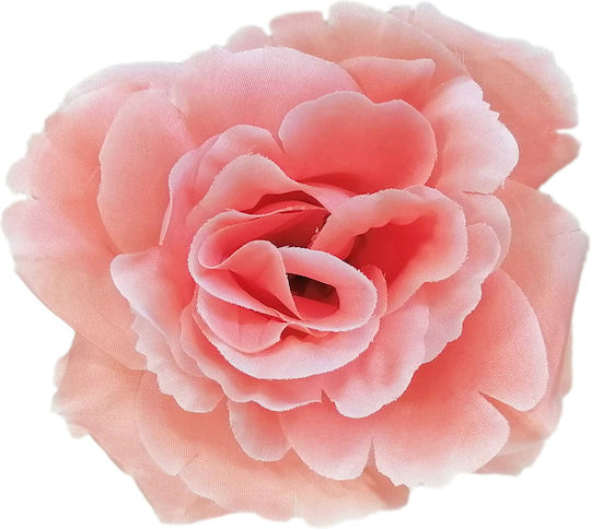 Artificial Salmon Rose Flower Head Decorative