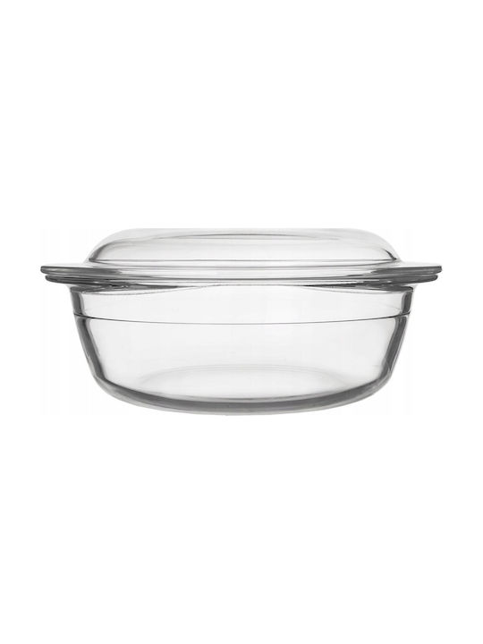 Orion Round Heat-Resistant Cookware Glass with Lid 24x20x10cm