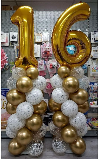 Nummer 1 Folie Jumbo Gold 80cm