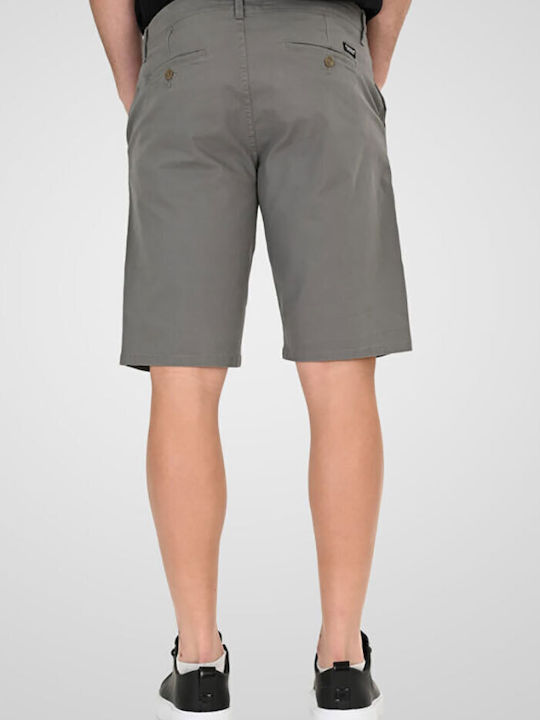 Pantaloni Scurți Bărbați Chino Gri