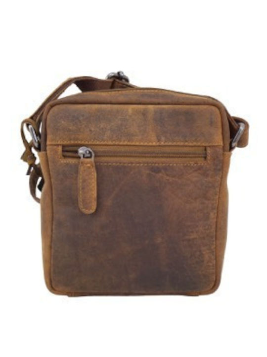 Leder Herren Tasche Schulter / Crossbody Braun