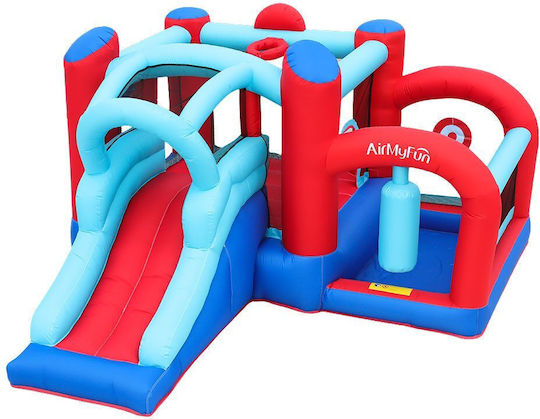 Homeone Φουσκωτό Fun Fortress με Τραμπολίνο & Τσουλήθρα για 3-8 Ετών