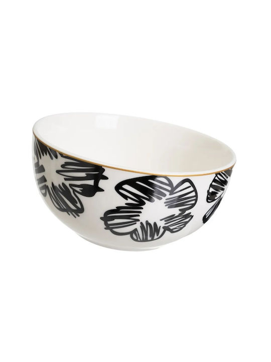 HowHomely Boluri De Servire Rotunde Din Ceramică Neagră Cu Diametru 14 Cm 4 Bucăți