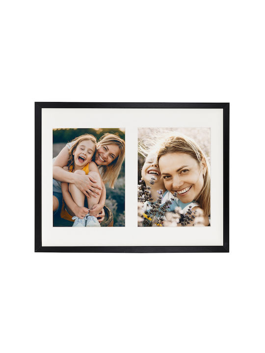BD art Multi 2-Position Wooden Picture Frame With Black Frame