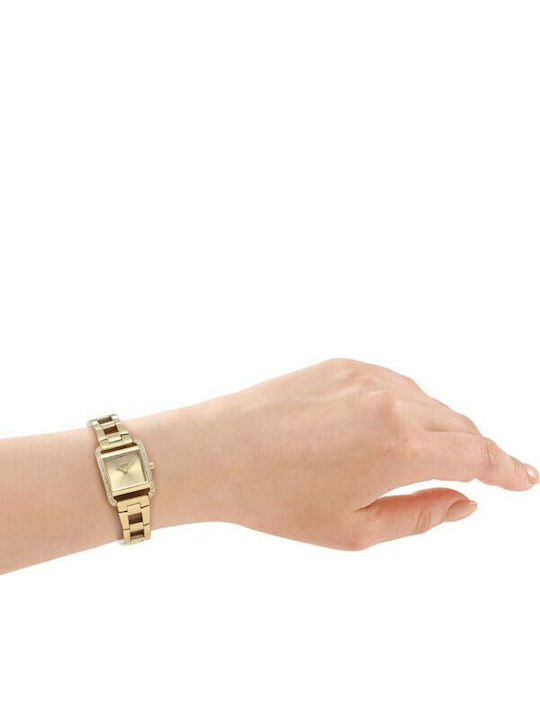 DKNY Mini Womens Watch Battery with Gold Metal Bracelet DKNY Mini Womens Watch Battery with Gold Metal Bracelet