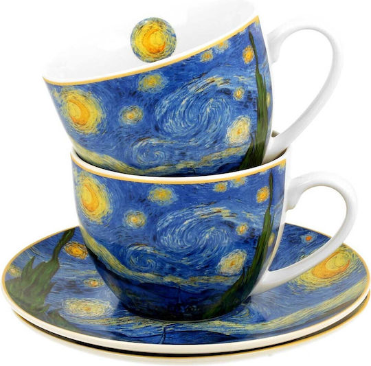 Kaffeetassen Set aus Porzellan 2 Stück