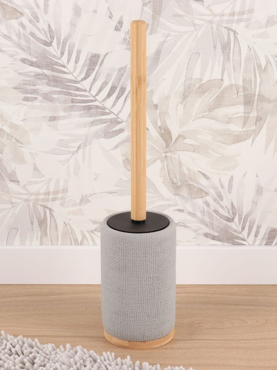 Tendance Bambus Toilettenbürste Badezimmer Mülleimer Grau