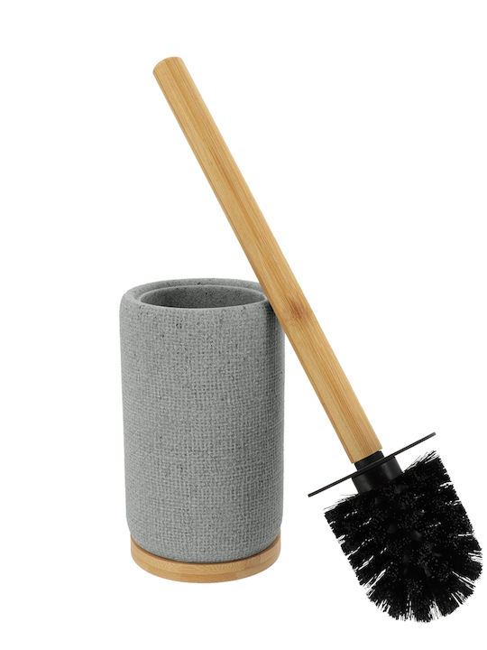 Tendance Bambus Toilettenbürste Badezimmer Mülleimer Grau