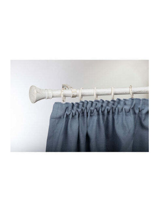 Gardinia Bară Pliabilă Metalică Pentru Perdele Single 120-220 cm Alb-Auriu