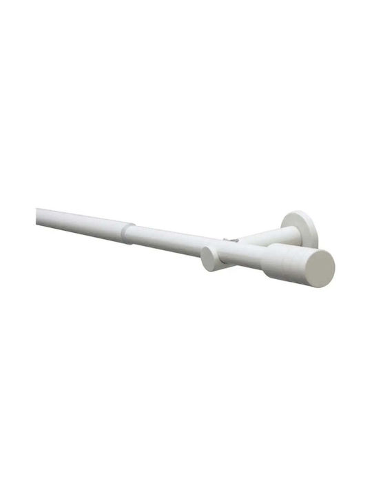 Gardinia Bară Pliabilă Metalică Pentru Perdele Single 120-210 cm Ecru