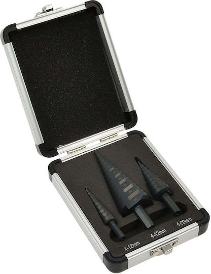 Geko Set 3 Burghie Conice HSS Pentru Metal 1-32mm