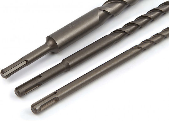 HBM Machines Set 3 Burghie cu Cap de Foraj SDS Plus pentru Materiale de Construcție
