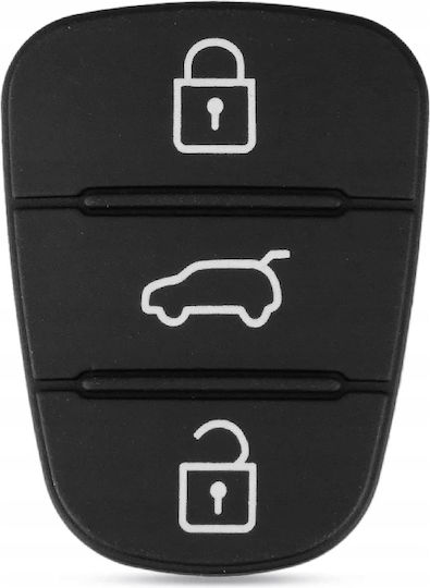 3 Button Rubber Hyundai Kia Remote Key