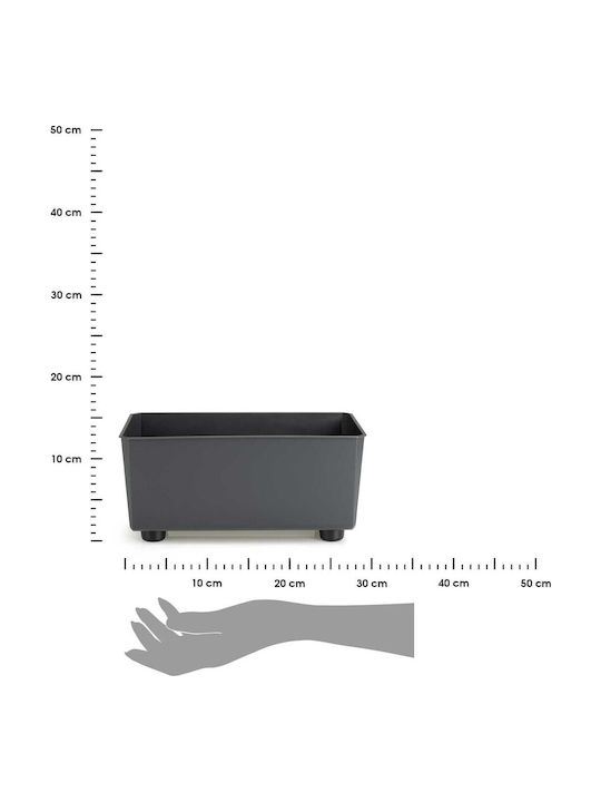HowHomely Pflanzentöpfe Kunststoff Grau