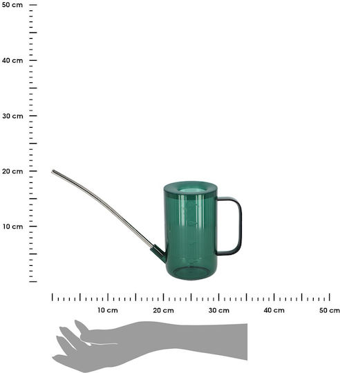 Decorative Green Watering Can 1l