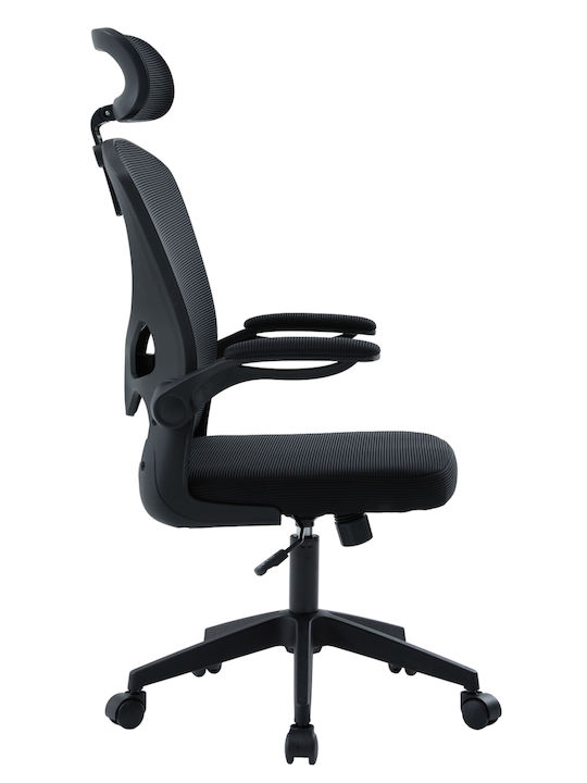 HomeMarkt Floater Scaun De Birou Cu Brațe Reglabile Negru