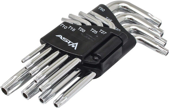 Satra Torx-Schlüssel L-förmig Mit Loch T10-T50