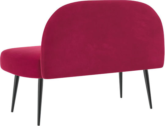 Canapea Cu Două Locuri Catifea Bordo 110x60x76cm