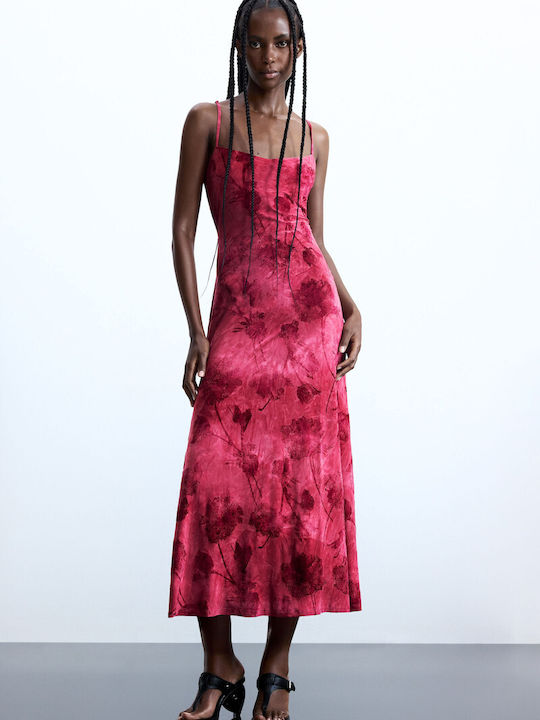 Summer Midi Dress French Fuchsia