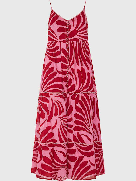 Sommer Maxi Kleid Kaschmir Rosa