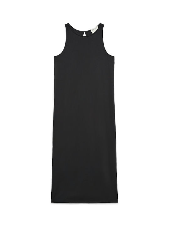 Summer Midi Evening Black Dress