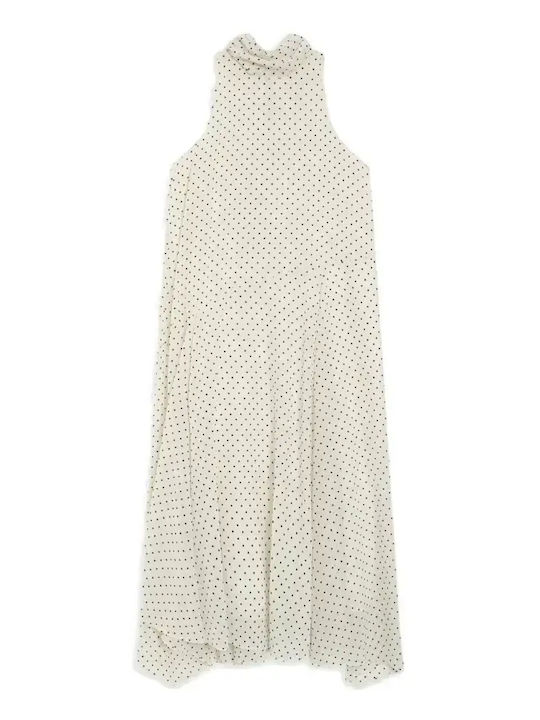 Rochie De Vară Pentru Femei Midi Pentru Nuntă Botez Ecru