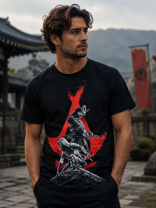 Difuzed Shadows T-shirt Assassin's Creed Μαύρο Βαμβακερό Difuzed Shadows T-shirt Assassin's Creed Μαύρο Βαμβακερό
