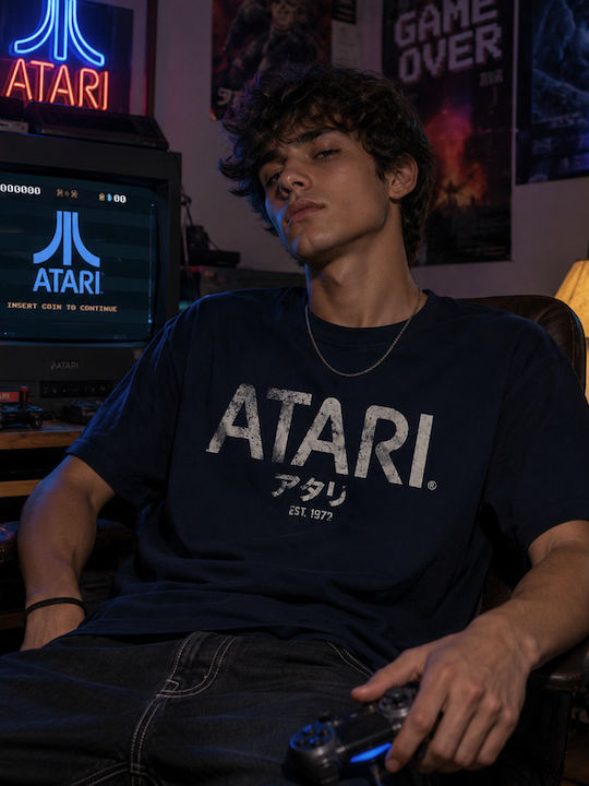 Atari 1972 Japan Classic Regular Tee Navy Blue Ts701138ata