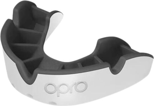Opro Silver Защитна устна гарнитура Старши Бяла