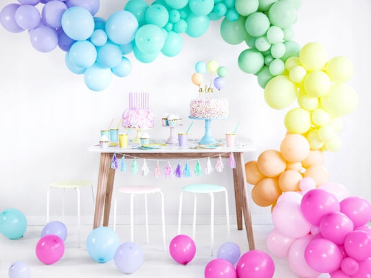 Zusammensetzung mit 100 Braunen Luftballons 26cm 12-Zoll