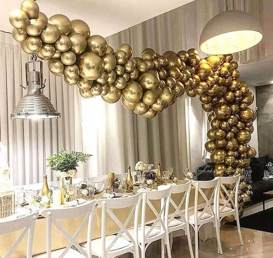Zusammensetzung mit 50 Gold Luftballons