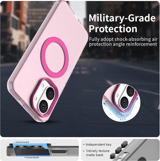 Techsuit Candycase Rückseite Kunststoff / Silikon Rosa (Poco X8 Pro Max)
