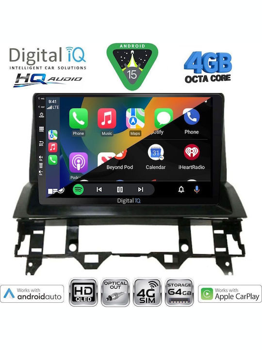 Digital IQ Car Audio System for Mazda 6 2002-2008 Bluetooth USB WiFi GPS Apple CarPlay Android Auto with 10" Touch Screen