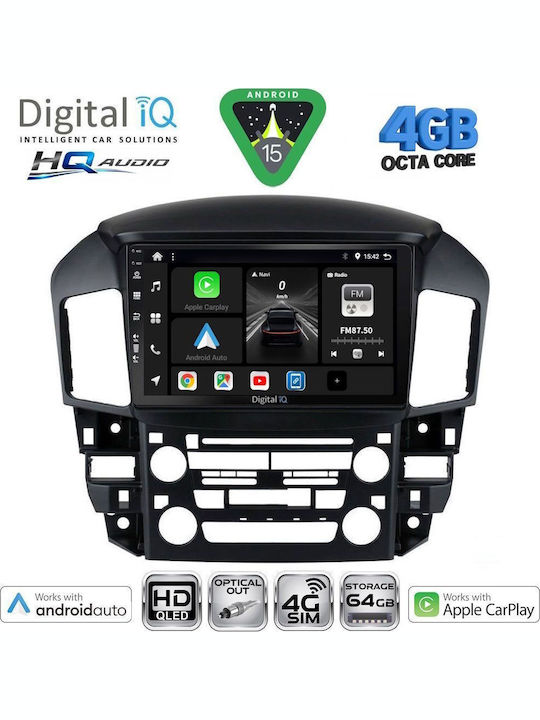 Digital IQ Car Audio System for Lexus CT 2011-2020 Bluetooth USB WiFi GPS Apple CarPlay Android Auto with 9" Touch Screen