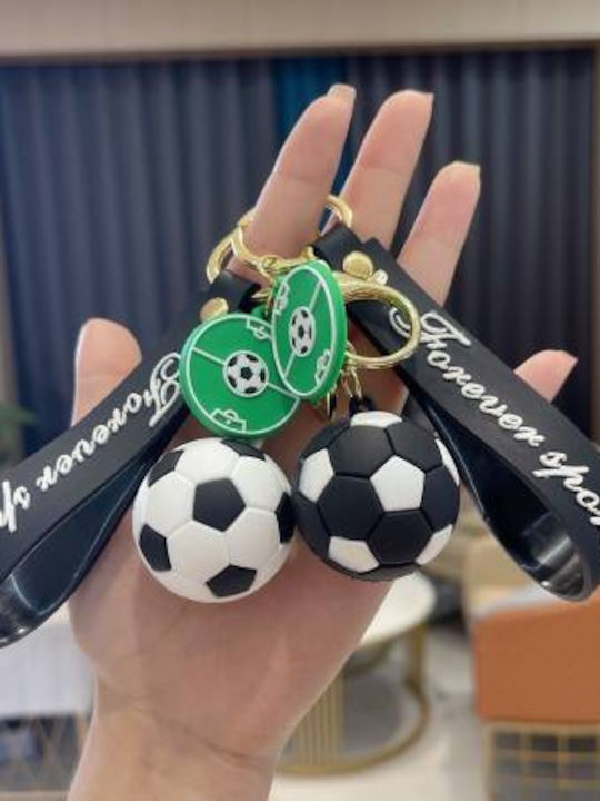 Ecarla Schlüsselanhänger Fußball Weiß Brl330b